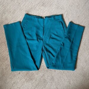 SHEIN Teal Tailored Women's Trousers